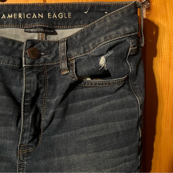 American Eagle Ne(x)t Level Stretch High Waisted Patched Jeggings | Size: 8 - Picture 5 of 7